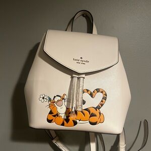 KATE SPADE White Backpack with Tigger Design